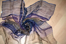 Chiffontuch  Gestreift Batik Mehrfarbig Viscose ca. 94 x 96 cm Neu