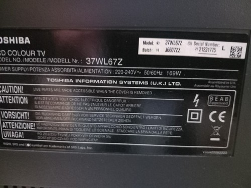 Toshiba lcd color regza - tv,