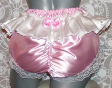 rosa Bloomer Sissy Pantie Sissy maid Rüschenhöschen XXL