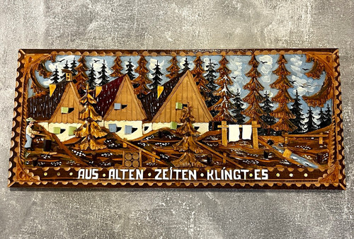 Holz wandbild relief - 3d,