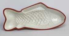Alte Puddingform Fisch Form Villeroy & Boch V&B Keramik Steingut braun weiß