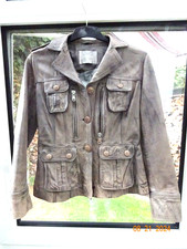 Jacke Damen Lederjacke echt