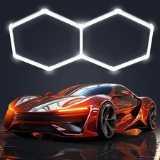 2x Hexagon LED Lampe