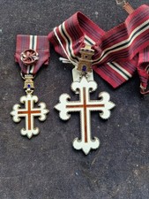 PORTUGAL MILITÄR VERDIENST ORDEN Silber mit  Miniatur