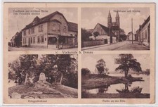 64654 Mehrbild Ak Vockerode bei Dessau, Gasthaus, Kriegerdenkmal usw. 1933