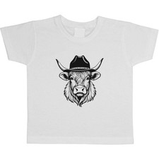 "Highland Cow Wearing Cowboy