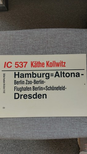 Zuglaufschild din ic 538 - zuglaufschild,, a