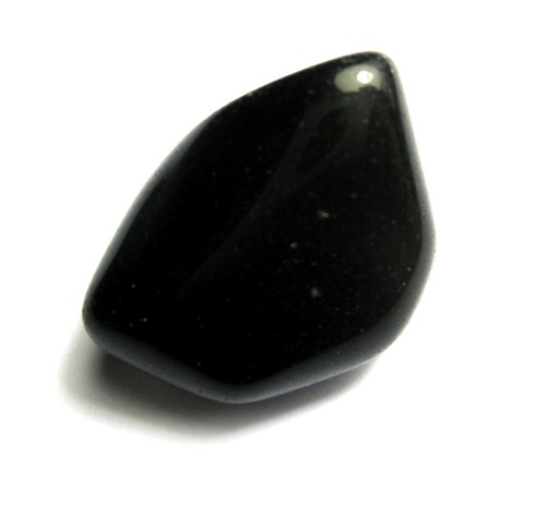 Trommelstein obsidian schwarz - trommelstein,