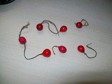 roten Kugeln Christbaumschmuck Baum Federbaum Gansfederbaum Gansfeder Feder #106