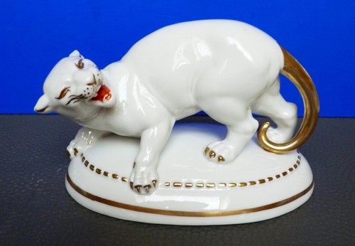 Porzellan figur panther von - porzellan,