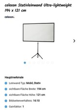 Beamer TV Leinwand 90"