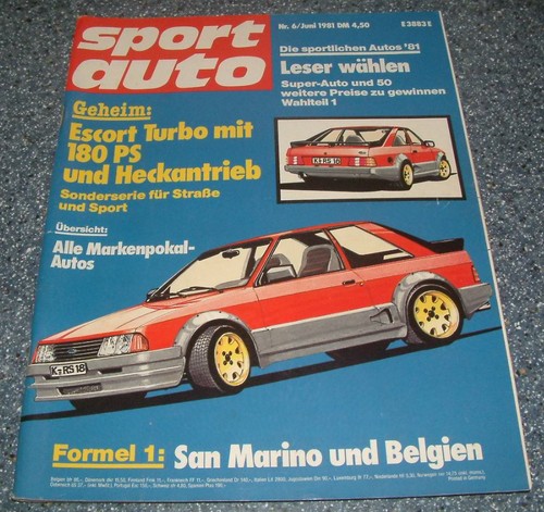 Sport auto ferrari 308 - 6/81,