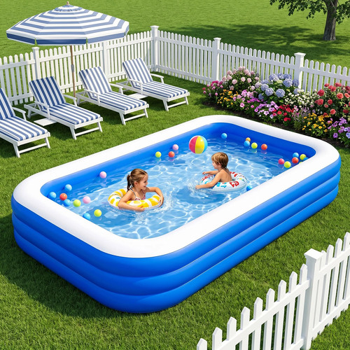 Aufblasbarer familienpool - aufblasbarer,