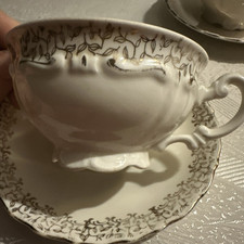 Mitterteich Bavaria Porzellan Goldrand Antik alt  Kaffeeservice 4 teilig