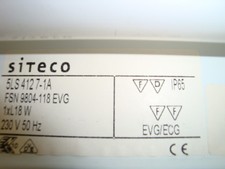 5  Stück gebraucht Siteco Osram Lichtleiste  Industrielampe  18W /840 coll White