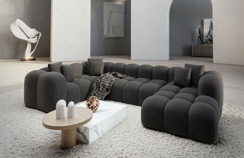 Sofa stoff wohnlandschaft - sofa,