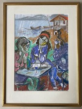 Pastell Modern Frauen am Tisch