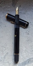 Pelikan M200/M400 Fountain Pen - Gold Nib M - Black/Gold - Piston Filler