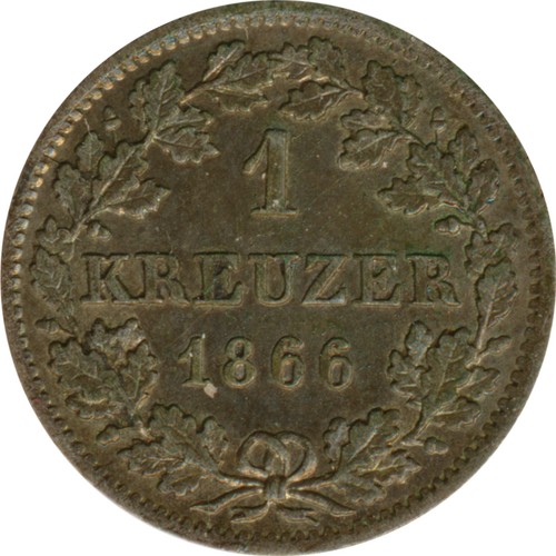 Bayern kreuzer 1866 ludwig - 1866,