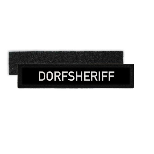 Patch namensschild dorfsheriff - patch,