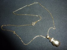 Boxhandschuh (Briliantbesatz)  mit Halskette 585 Gold