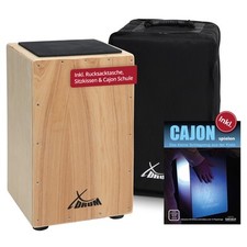 Profi Cajon Trommelkiste Percussion Trommel Natur Instrument Gigbag Drum Tasche