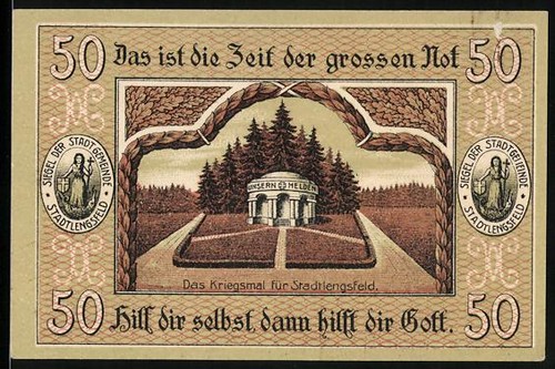 Notgeld stadtlengsfeld 1919 - notgeld,