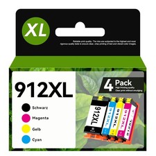 4x XXL PATRONEN für HP 912 XL OfficeJet 8012 8014 8015 Pro 8022 8024 8025 8023