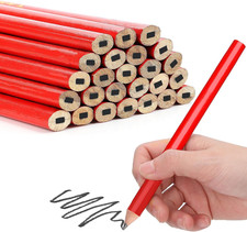 Zimmermannsbleistift 25 Stück Baubleistift Rot Maurerbleistift Tischlerei