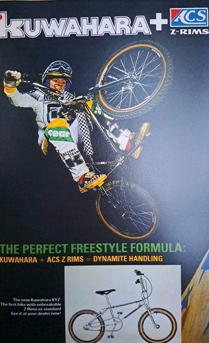 Kuwahara old skool bmx print - kuwahara,