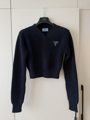 Women prada sweater - navy, 34