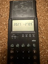 Braun Taschenrechner Type 4788 ET88 - World Traveller Time Date 1991 90s RAR