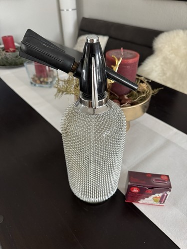 Vintage soda syphon metallnetz - vintage,