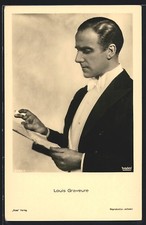 Ansichtskarte Louis Graveure mit Textblatt und Zigarette 