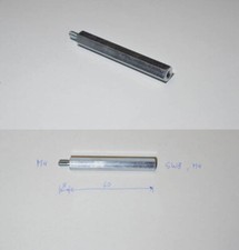 10x Abstandsbolzen / Distanzhalter, innen/außen, Stahl verzinkt, M4, 60mm, SW8