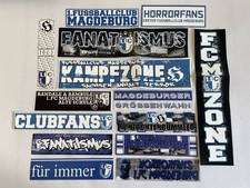 14 1. FC Magdeburg Aufkleber Ultras Hooligans Block U  Ostdeutschland Sammler