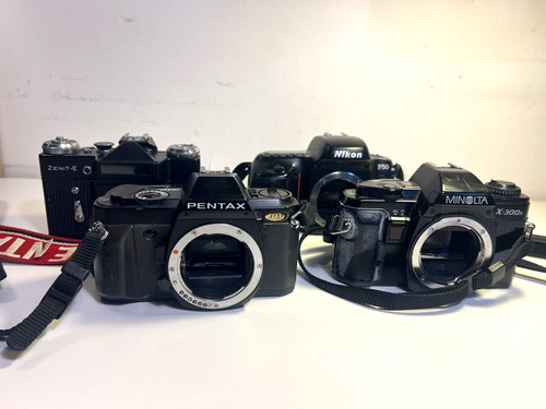 Lot kameras pentax nikon - lot,