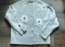Shein Strickjacke Gr XXL Kuschelweich Blumen  wenig getragen ?