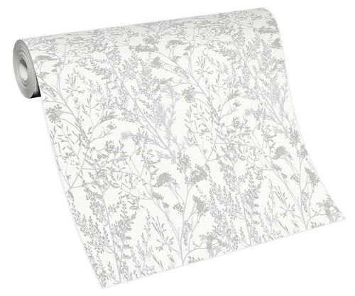 Vliestapete floral sträucher - floral,