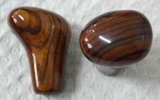 SCHALTKNAUF ECHT ZEBRANO HOLZ