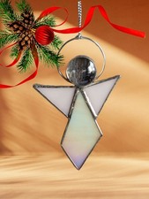 Glasengel, Engel, Schutzengel, Weihnachten, Tiffany Glaskunst, Baumschmuck