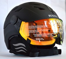 BOGNER St MORITZ SKIHELM mit VISIER SKI HERREN DAMEN HELMET 595 € Gr L 58-60 NEU
