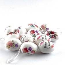 12 Ostereier 6 cm Kunststoff