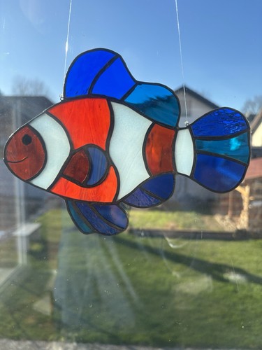 Tiffany glas clownfisch - tiffany, glas,