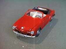 █► VW Karmann Ghia Cabrio rot Original 60er Jahre Werbe Wiking 1:40 TOP!