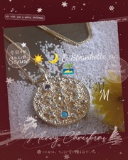 Schöne Halskette. Sonne,Mond u.Sterne vergoldet Anhänger @ Wasserfest Nickelfrei