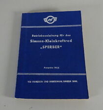 Betriebsanleitung / Handbuch Simson SR 4-3 Sperber Stand 06/1965, Ausgabe 1966