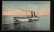 Schnelldampfer Westfalen in voller Fahrt, Ansichtskarte 1925 