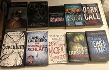 Bücher Krimi Thriller, Preston/Child/Mankell/Larsson u.a., Set mit 10 Stück