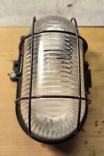 OVAL Kellerleuchte Kellerlampe Feuchtraumleuchte Grau IP44 E27 Keller Garage